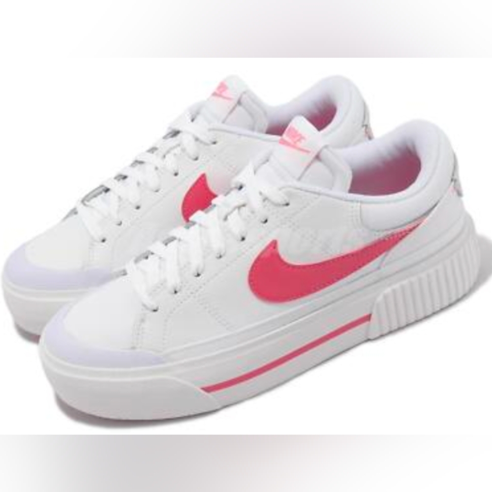 Nike Court Legacy Lift Platform "Sea Coral” Sneakers Size 10.5 MSRP 94.99